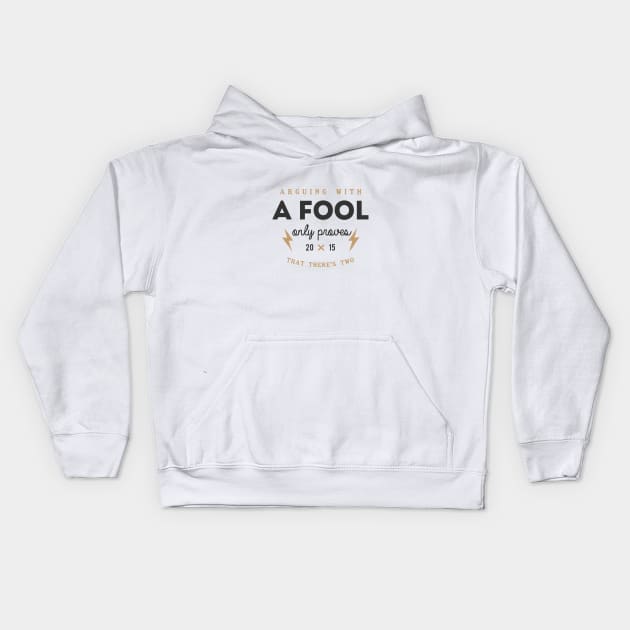 A Fool. Kids Hoodie by rodneycowled